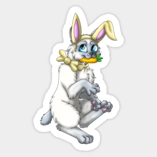 Bobtail BunnyCat: Blue Point (Yellow) Sticker